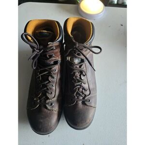 Timberland Pro‎ 24/7 Steel Toe Dark brown Mens Size 9M Leather Work Boots